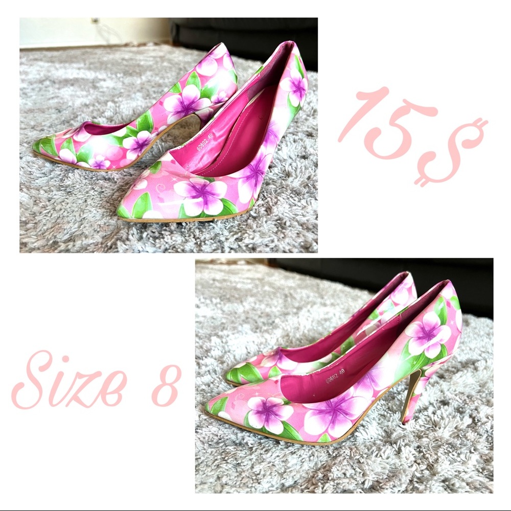 Pink Flower High Heels!